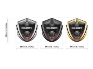 Brabus Metall Kuppel Emblem Tuning Design Glänzend Max